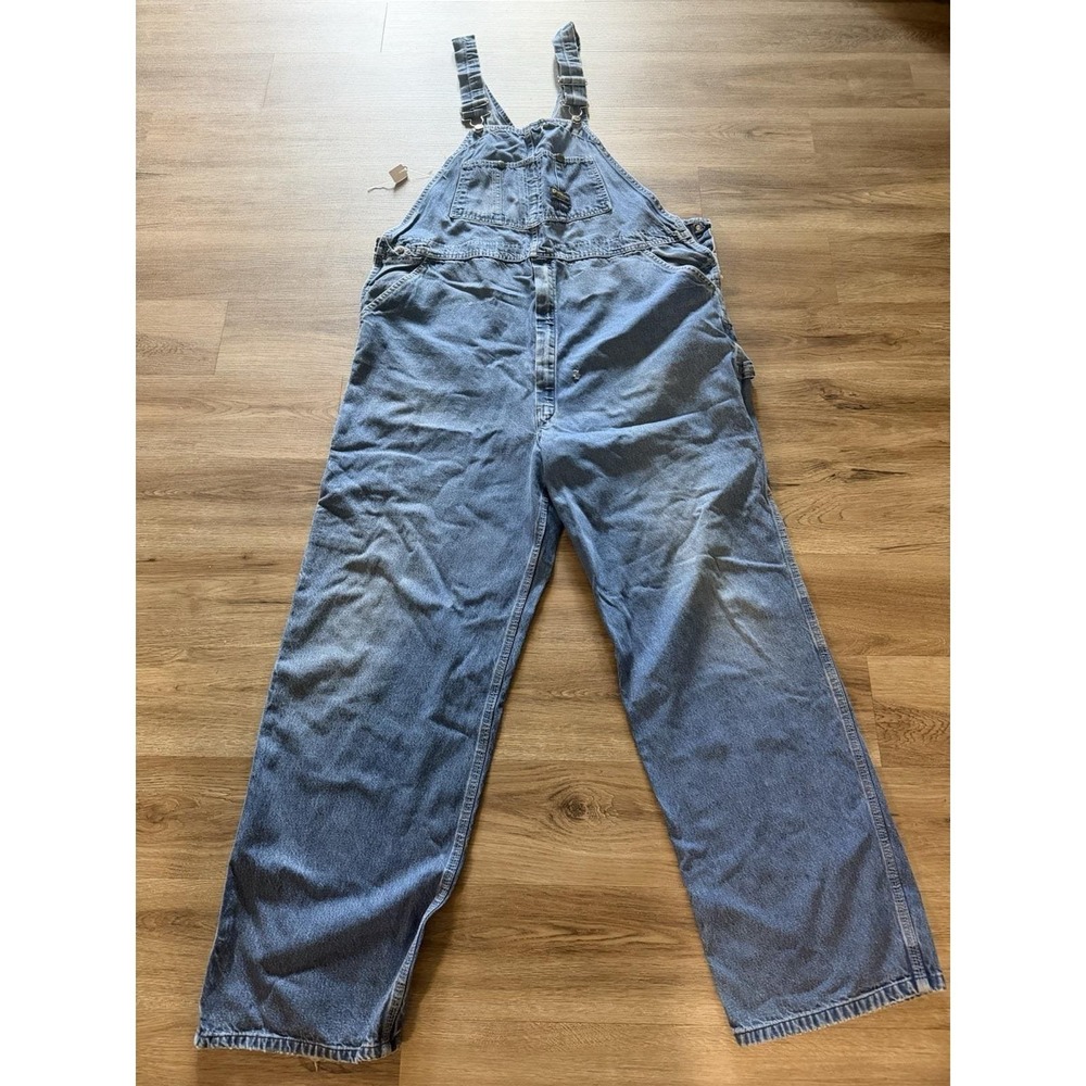 Vintage OshKosh B'Gosh Men's Bib Overalls Vestbak Denim Blue Jean